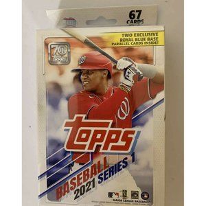 New 2021 Topps‎ Series 1 Hanger Box - New Sealed MLB 70th Anniversary RC